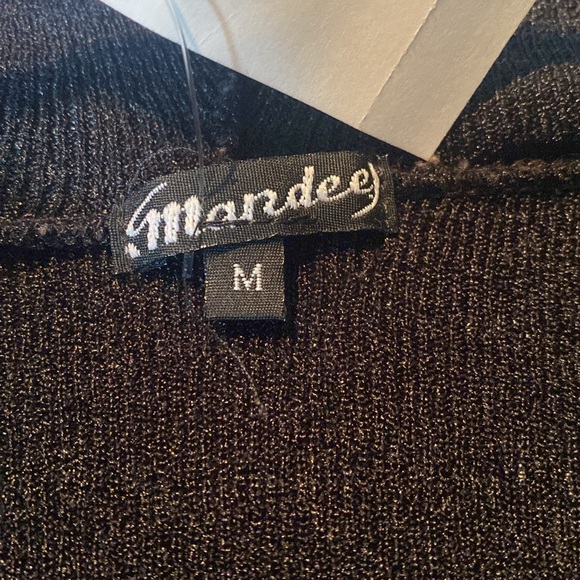 NWT & Vintage Mandee Black Hooded Cardigan - Picture 3 of 6
